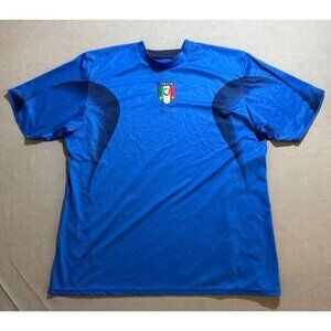 Italy Retro Jersey Home World Cup Puma Mens Extra Large Blue Blank Short Sleeve.